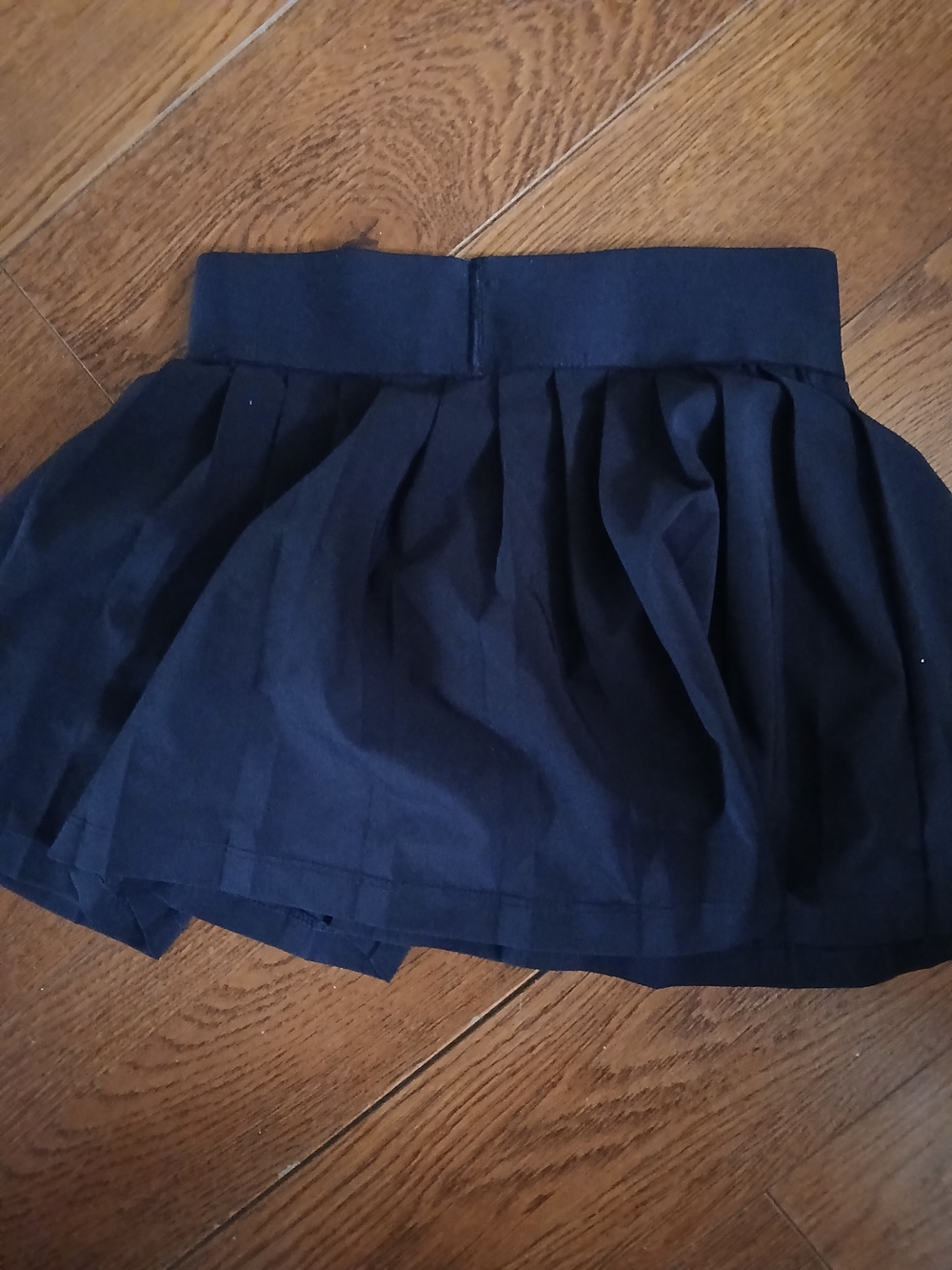 Zara Girls Black Pleated Skirt S